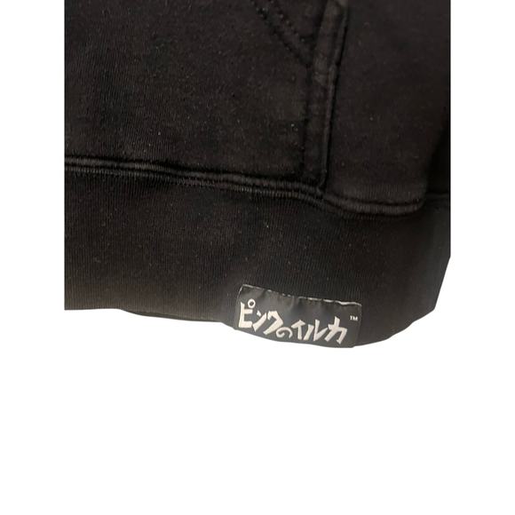 Pink Dolphin Pullover Graphic Hoodie Sz M Grunge Emo Skater Streetwear RARE Y2K - Picture 6 of 6